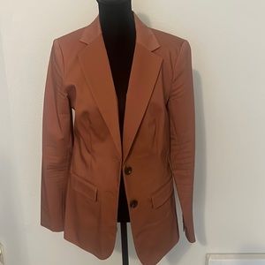 Cognac Fitted Blazer Size 4